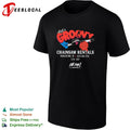 Ash’s Groovy chainsaw rentals Evil Dead 2 shirt