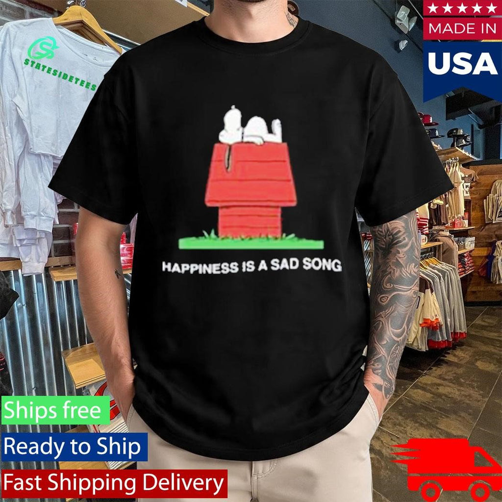 Assc X Peanuts Happiness Is A Sad Song Shirt