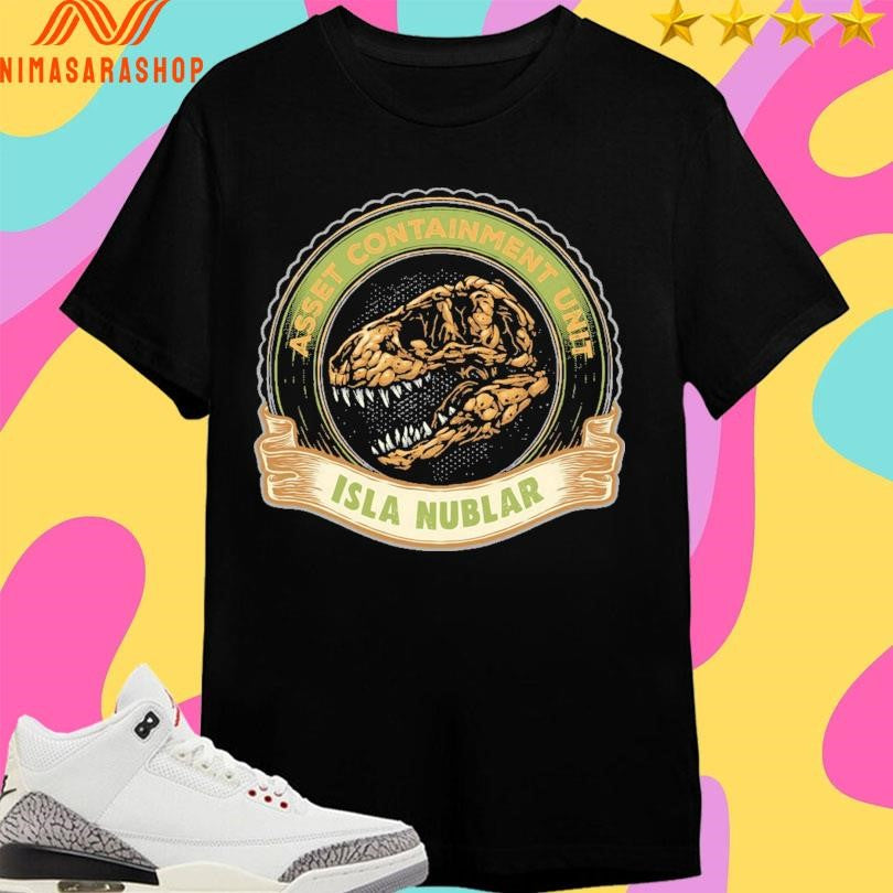 Asset Containment Unit Isla Nublar Logo Shirts