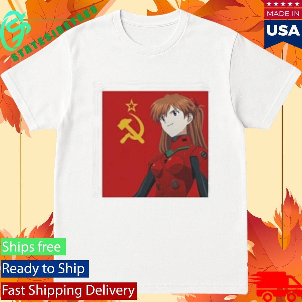 Asuka Langley Soryu Soviet Flag Shirt