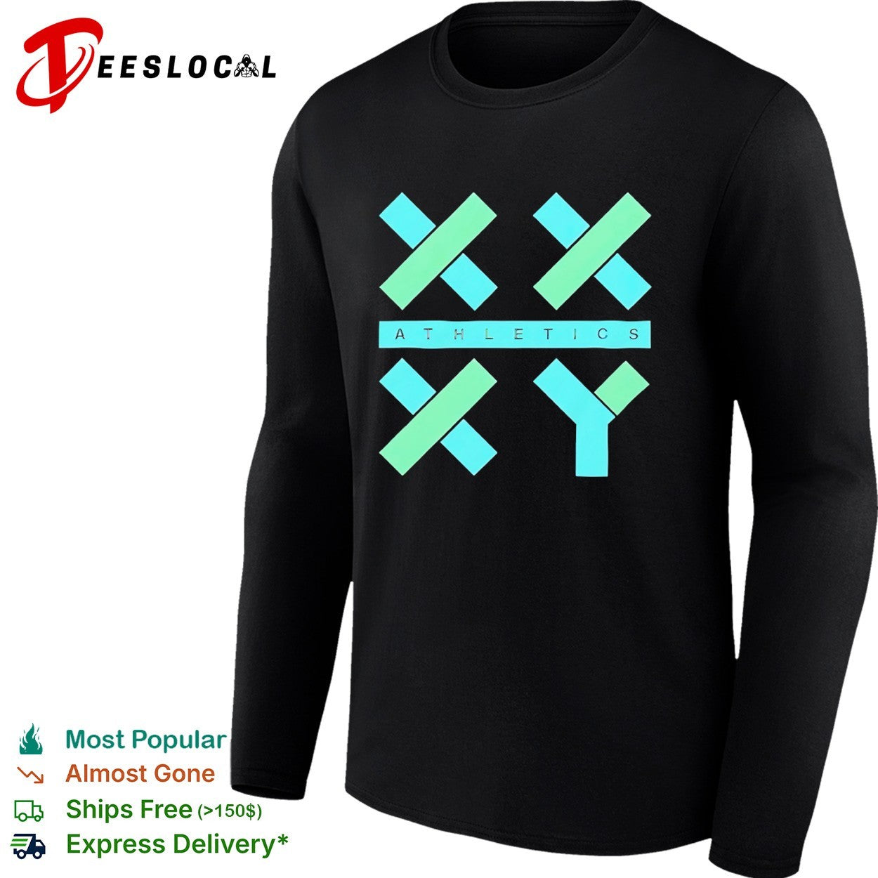 Athletics geometric shapes X Y shirt
