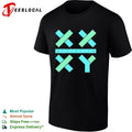 Athletics geometric shapes X Y shirt