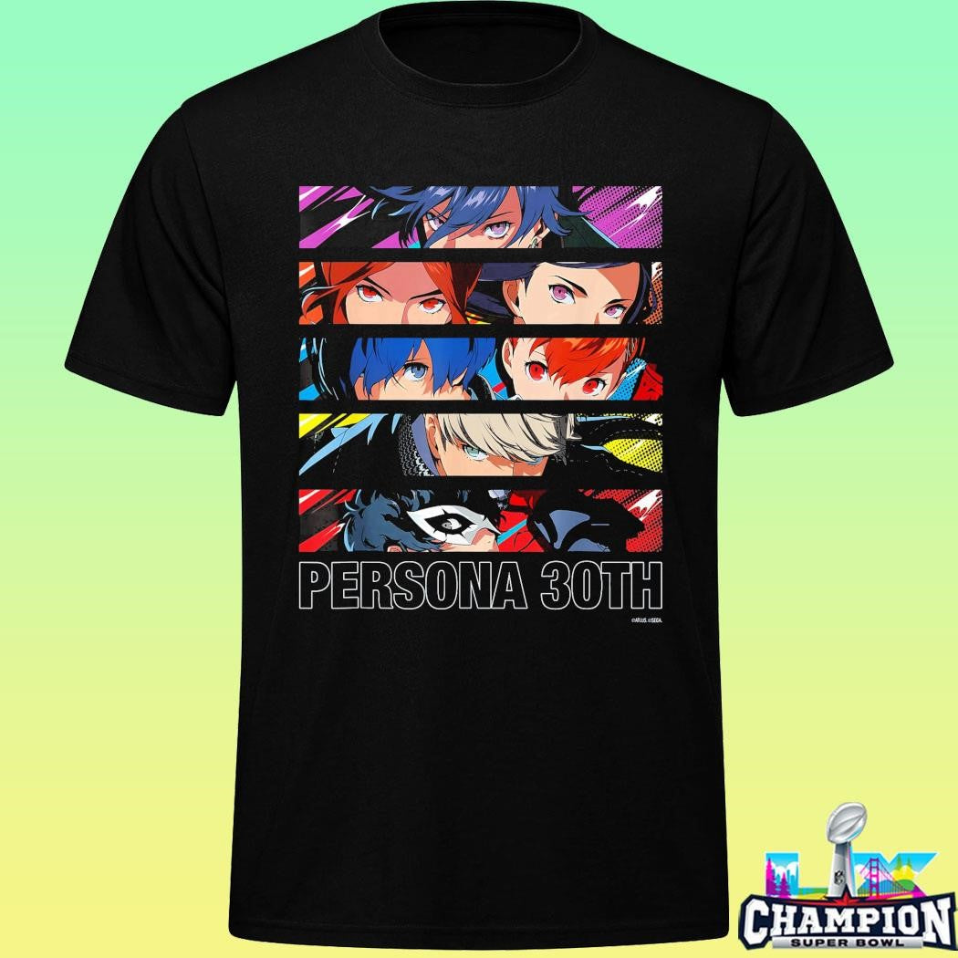 Atlus Persona 30th Protagonist Series Hero Line Up Shirt