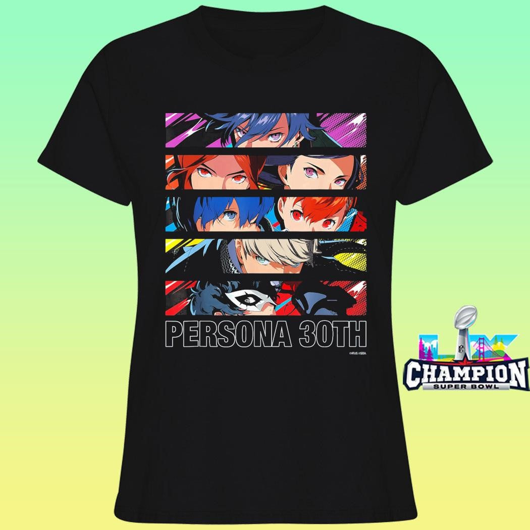 Atlus Persona 30th Protagonist Series Hero Line Up Shirt