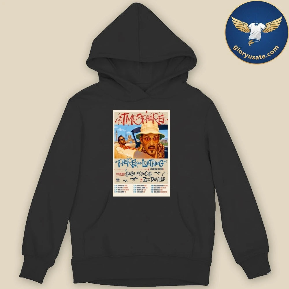 Atmosphere Sphere And Loathing The Unamerican Tour 2026 Poster Shirt