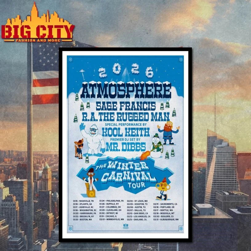 Atmosphere The Winter Carnival New Tour 2026 Poster Shirt