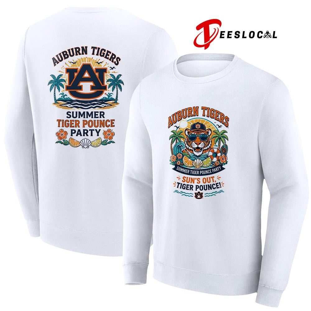 Auburn Tigers NCAA Summer sun’s out Tiger pounce party shirt