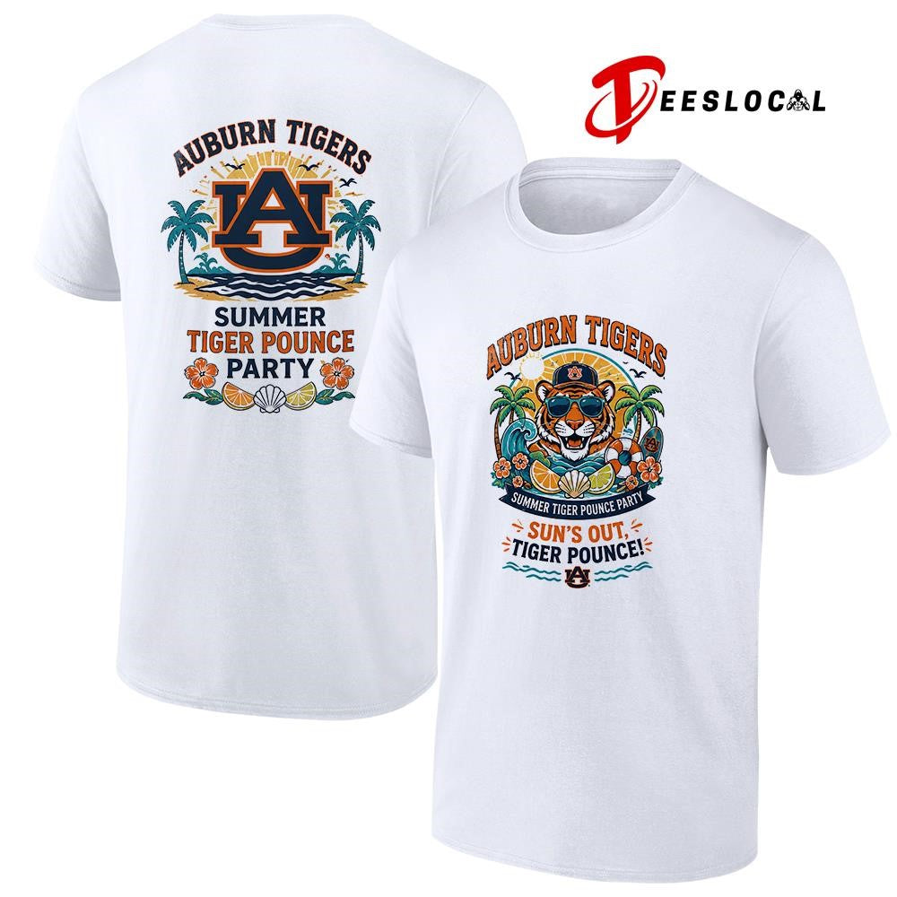 Auburn Tigers NCAA Summer sun’s out Tiger pounce party shirt