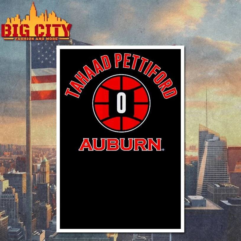 Auburn Tigers Tahaad Pettiford Hall Number 0 shirt