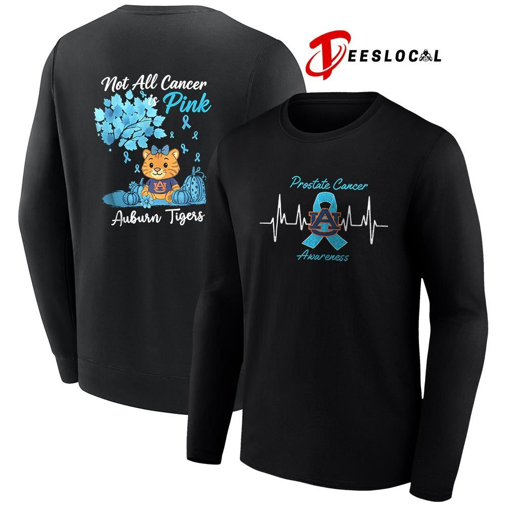 Auburn Tigers x Prostate cancer awareness not all cancer is pink mascot shirt