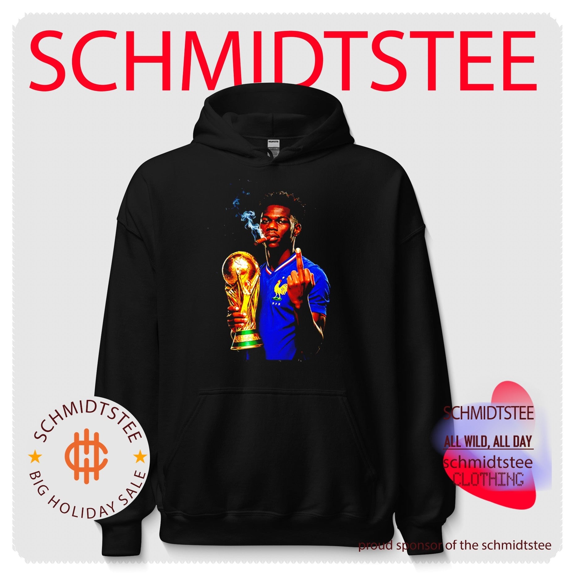 Aurelien Tchouameni France National Team World Cup Champion middle finger shirt