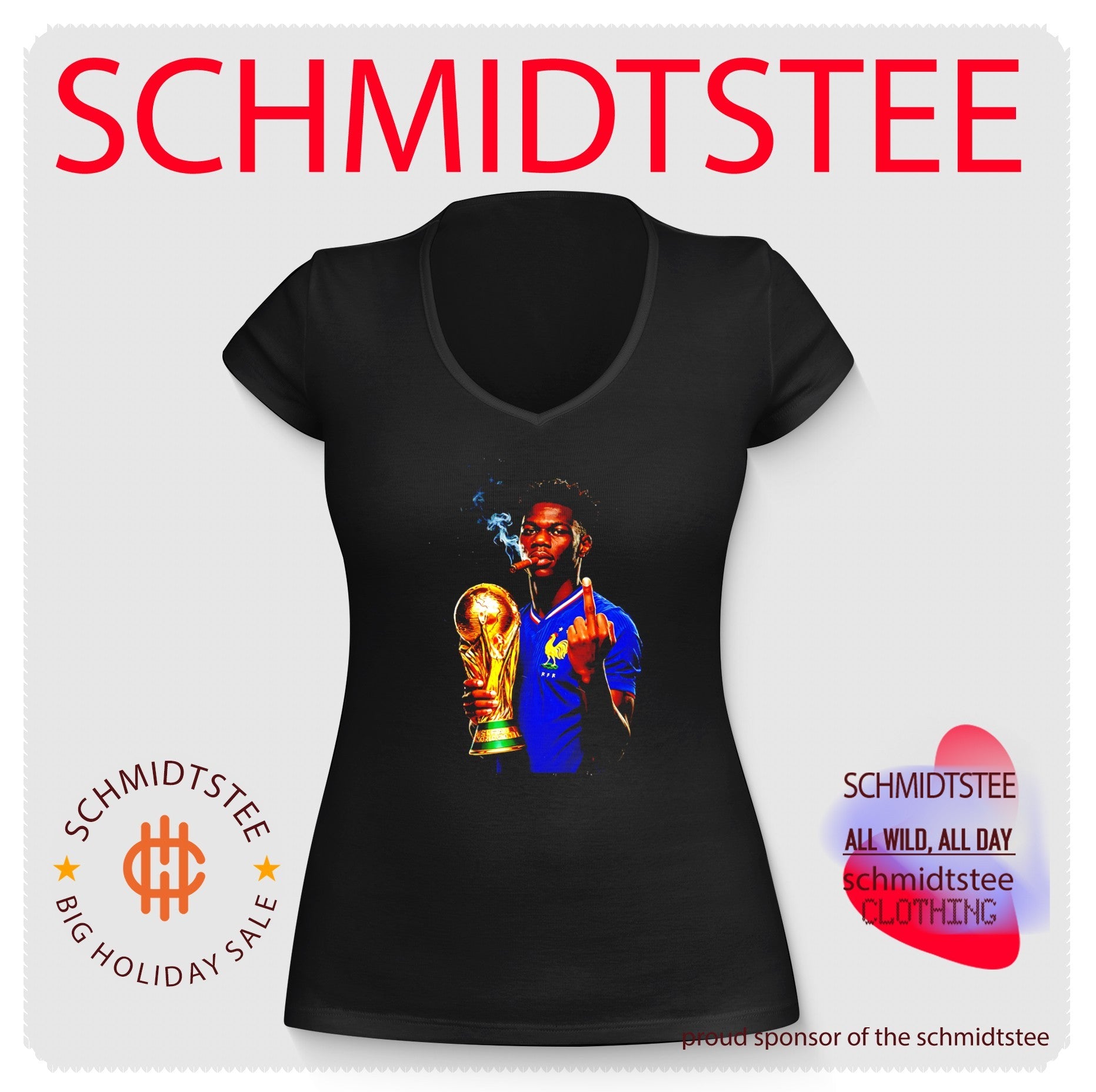 Aurelien Tchouameni France National Team World Cup Champion middle finger shirt