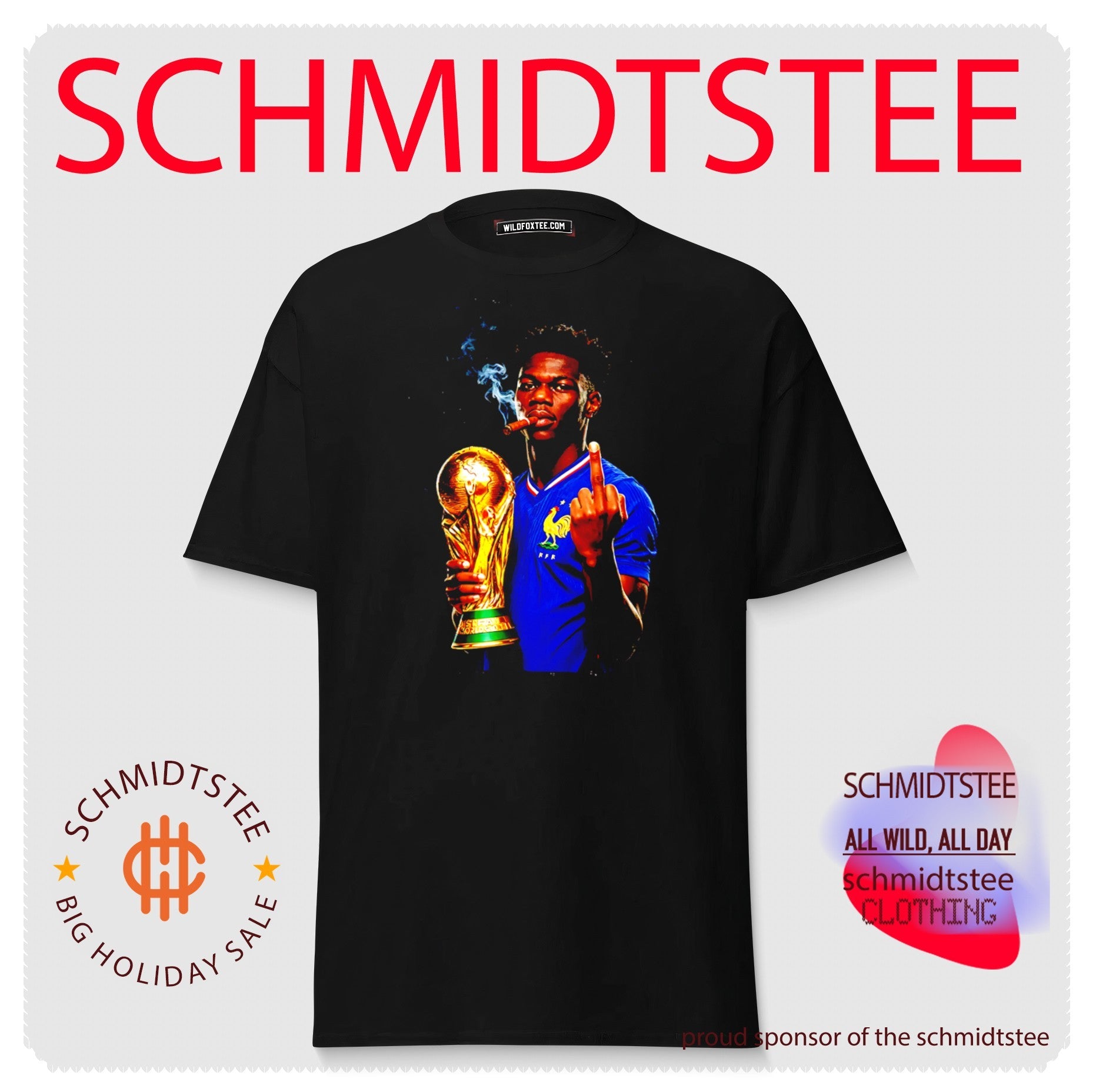 Aurelien Tchouameni France National Team World Cup Champion middle finger shirt