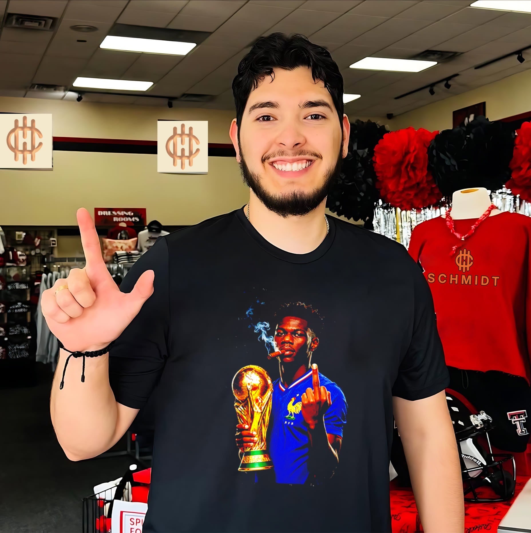 Aurelien Tchouameni France National Team World Cup Champion middle finger shirt