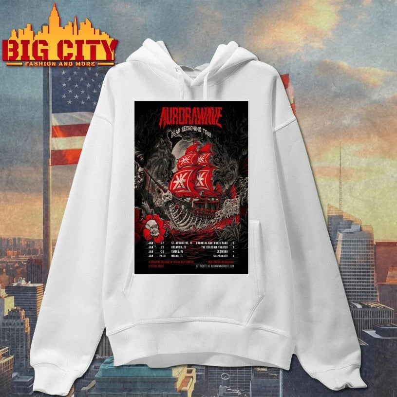 Aurorawave Dead Reckoning Tour January 2026 Poster shirt