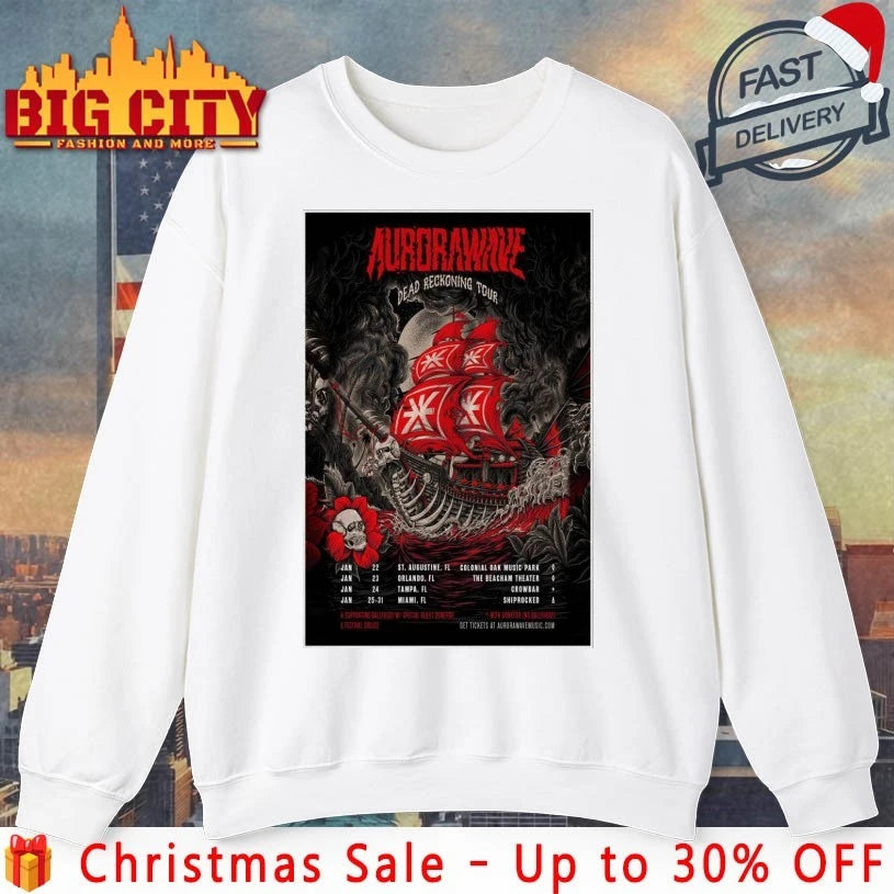 Aurorawave Dead Reckoning Tour January 2026 Poster shirt