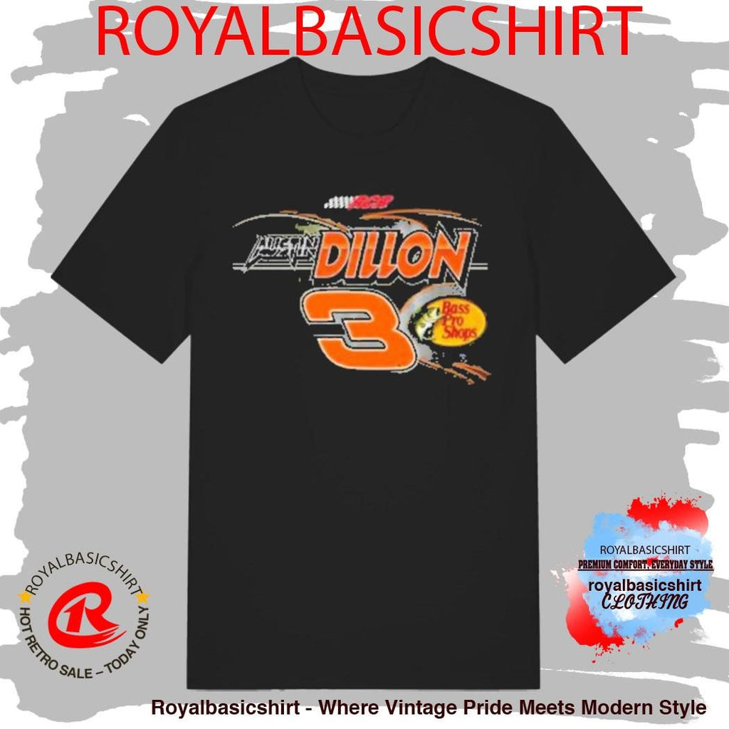 Austin Dillon 2026 Bass Pro Shops Winchester Black 2-Spot Shirt