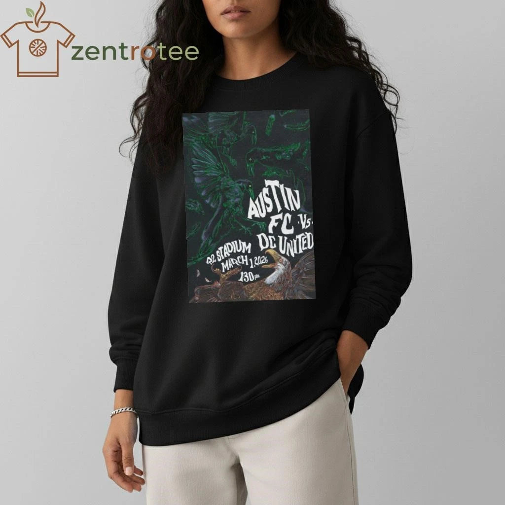 Austin FC vs. DC United Q2 Stadium Mar 1 2026 Poster tee