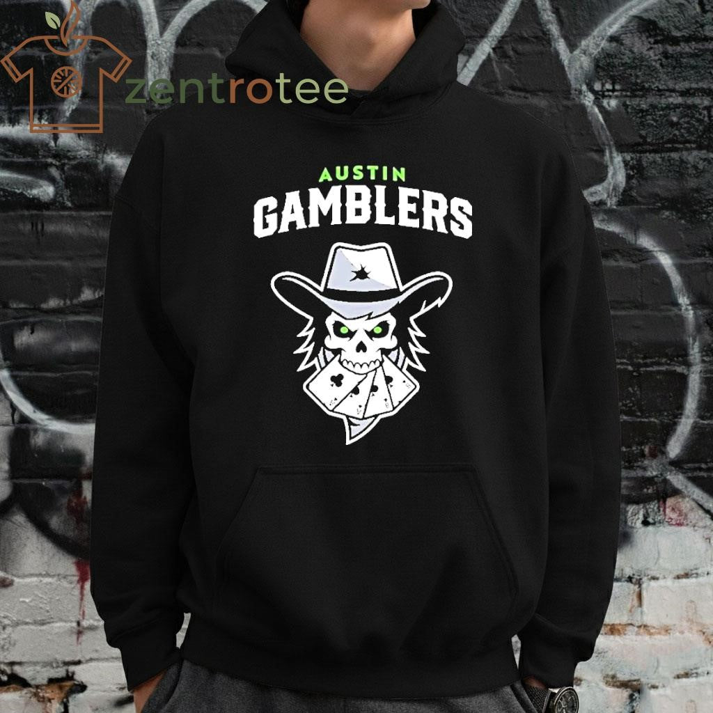 Austin Gamblers Logo skull shirt