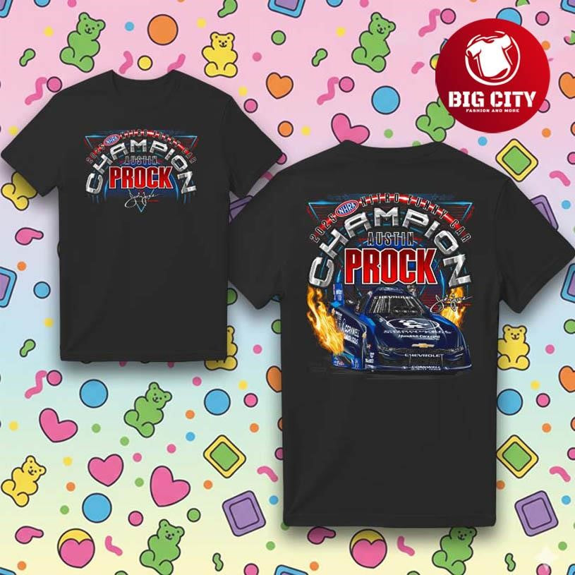 Austin Prock 2025 Car Champion Two Sided Shirt