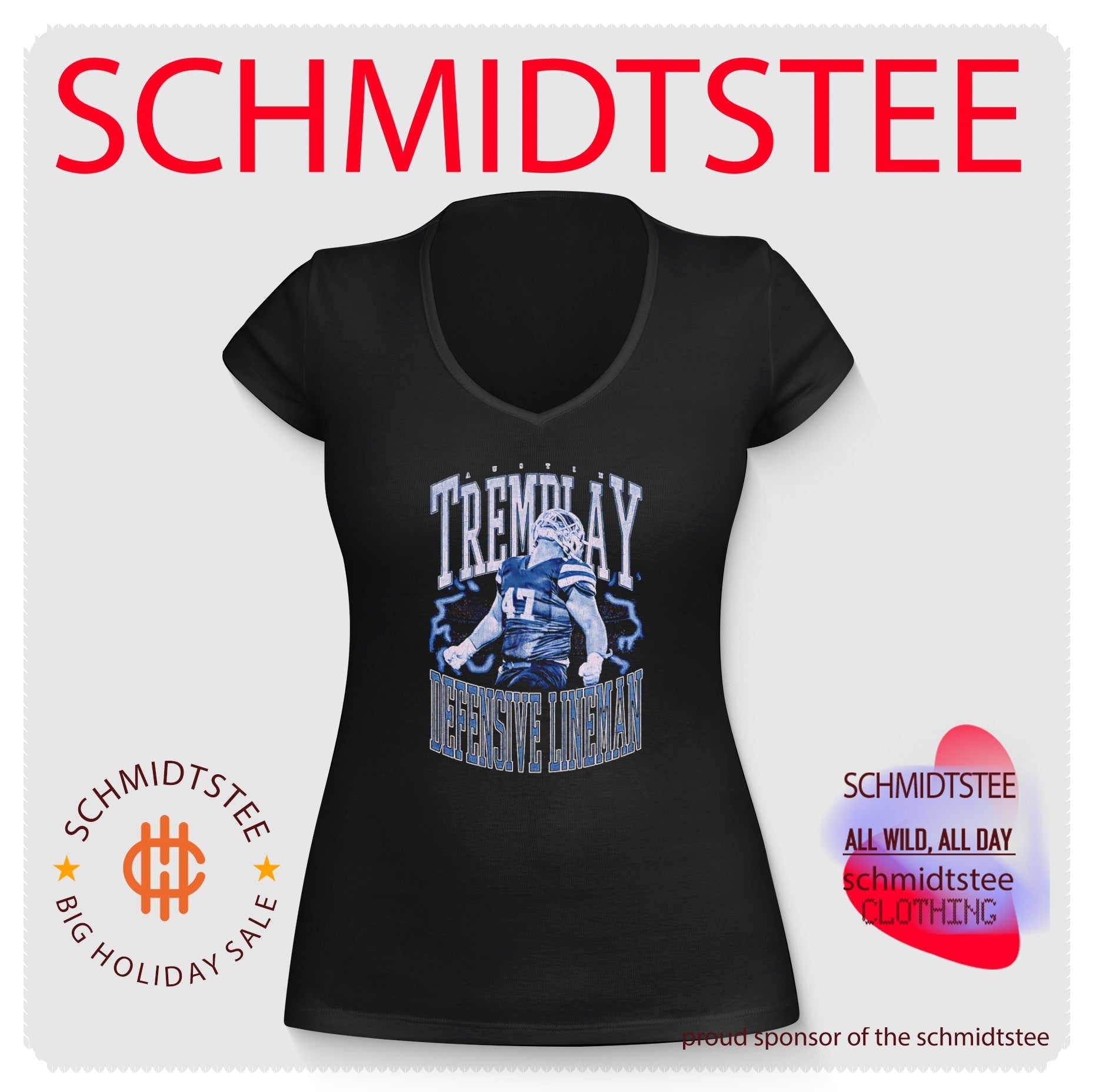 Austin Tremblay Defensive Lineman football player shirt