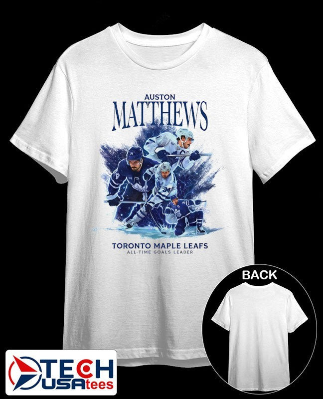 Auston Matthews Toronto Maple Leafs All Time Goals Leader 2025 shirt