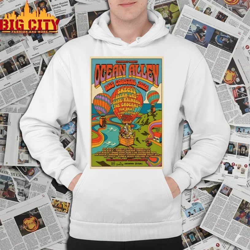 Australian Coastal 2026 OCEAN ALLEY Poster shirt