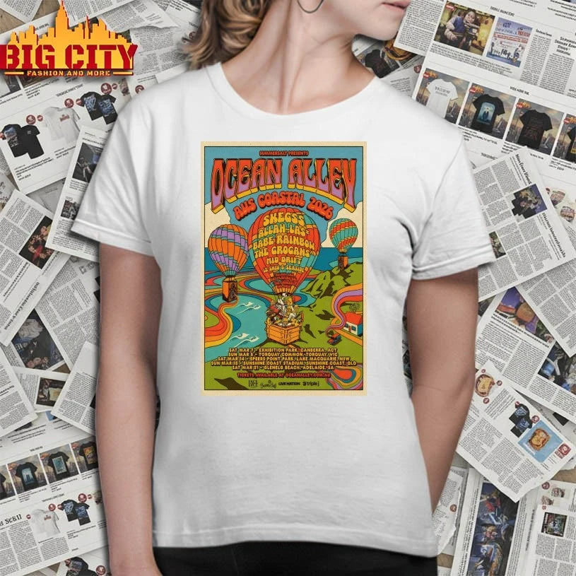 Australian Coastal 2026 OCEAN ALLEY Poster shirt