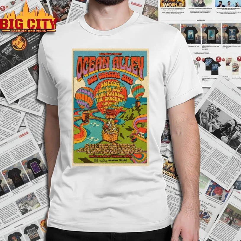 Australian Coastal 2026 OCEAN ALLEY Poster shirt