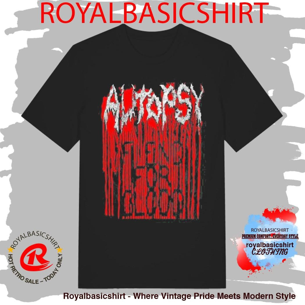 Autopsy Fiend For Blood W Backprint T-Shirt
