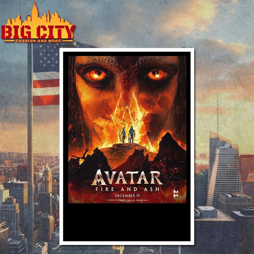 Avatar 3 Fire And Ash Official Poster On December 19th 2025 Shirt