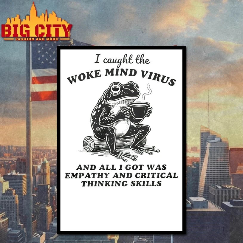 Awakened Thinking Virus Frog I Caught The Woke Mind Virus And All I Got Was Empa Shirt