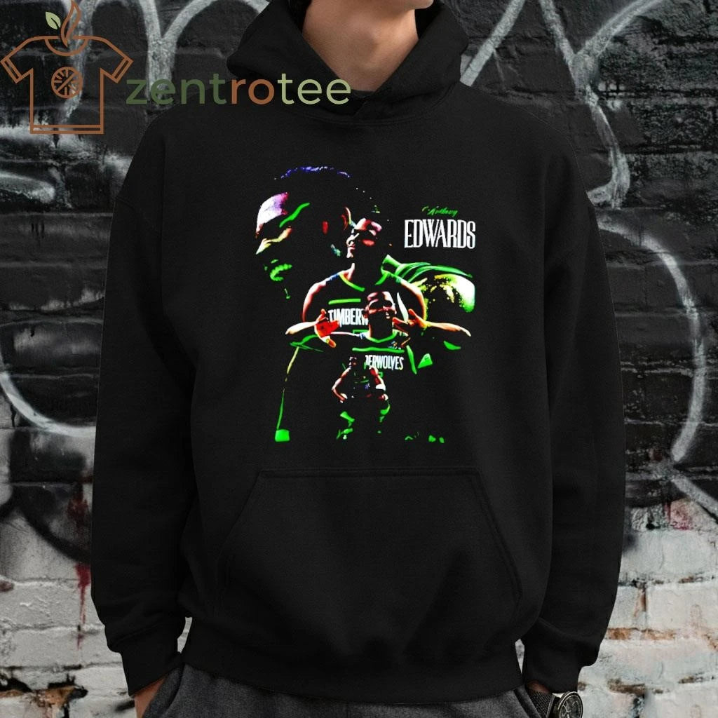 Awesome Anthony Edwards Ant-Man Minnesota Timberwolves Ant in Neon Green tee