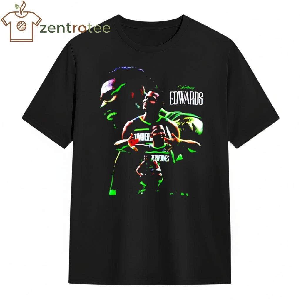 Awesome Anthony Edwards Ant-Man Minnesota Timberwolves Ant in Neon Green tee
