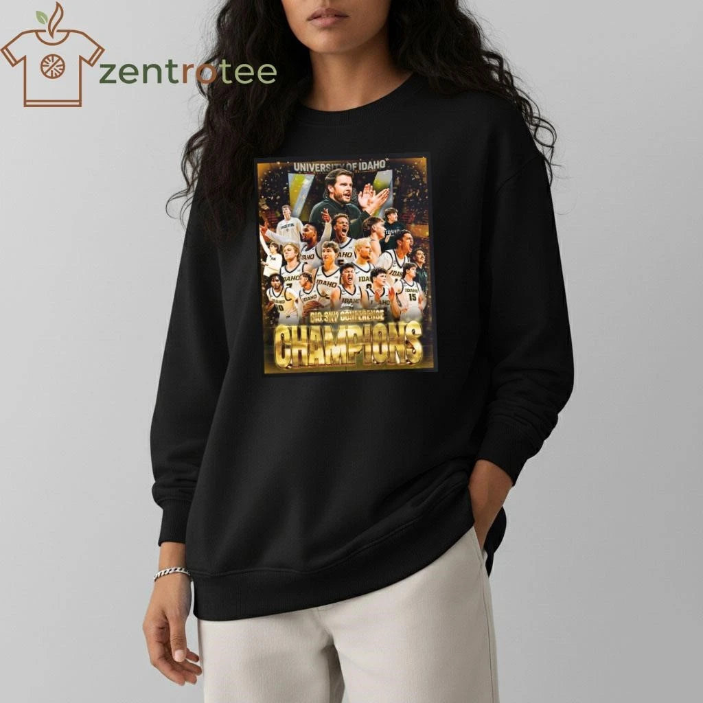 Awesome Celebrate Idaho Vandals Men #8217 S Basketball 2026 Big Sky Conference Champions Essentials tee