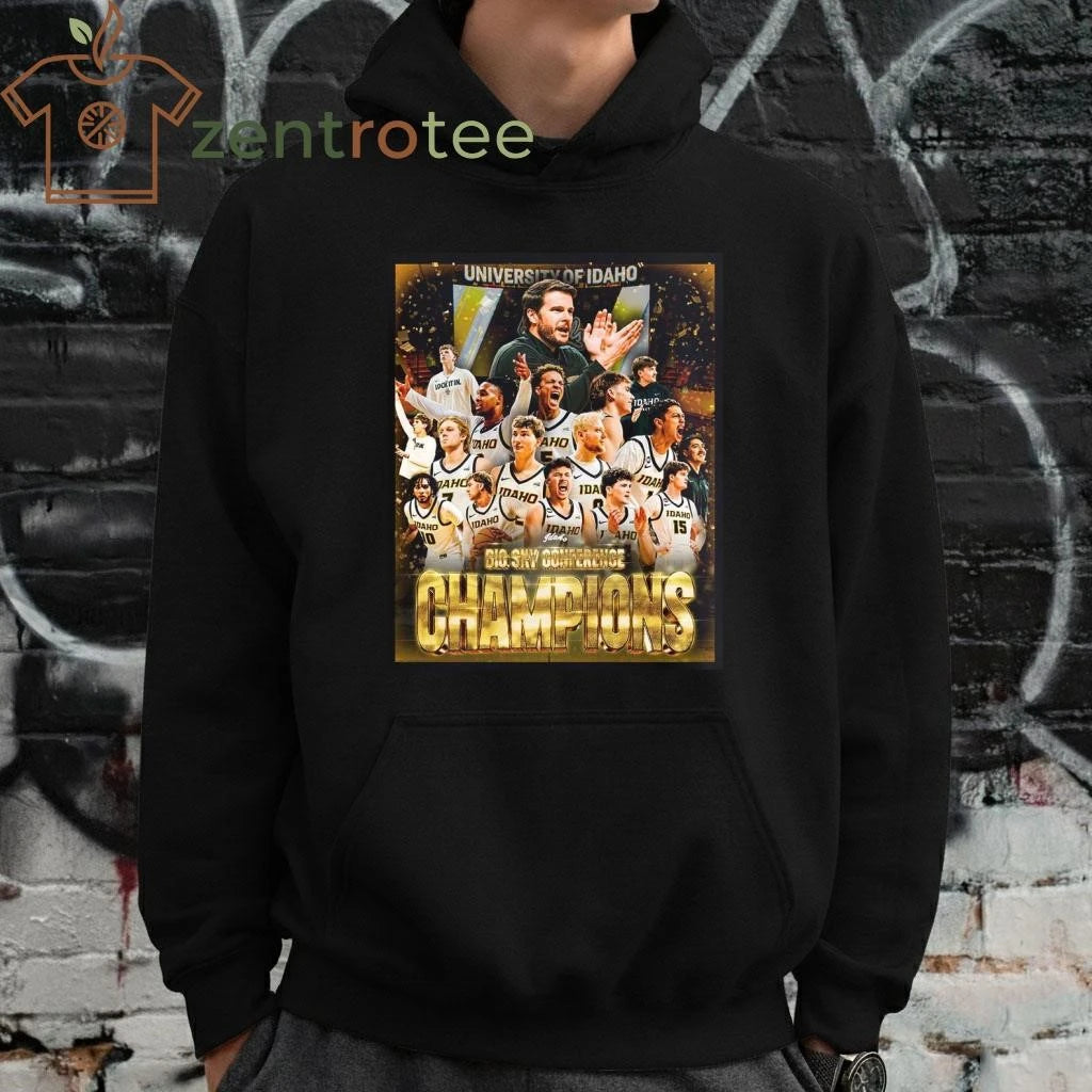 Awesome Celebrate Idaho Vandals Men #8217 S Basketball 2026 Big Sky Conference Champions Essentials tee