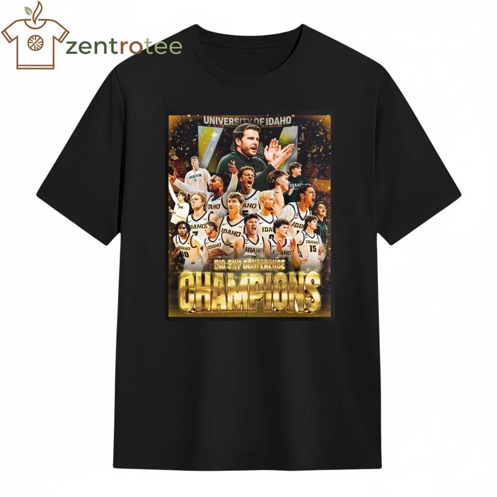 Awesome Celebrate Idaho Vandals Men #8217 S Basketball 2026 Big Sky Conference Champions Essentials tee