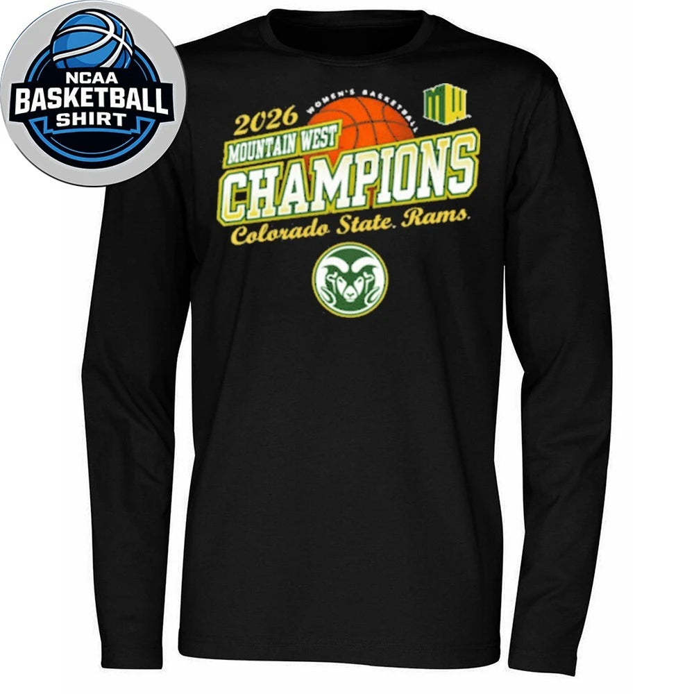 Awesome Colorado State Rams Women’s Basketball 2026 Mountain West Tournament Champions T-Shirt