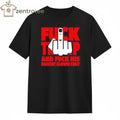 Awesome Fuck Trump and fuck his fascist clown cult One finger hand tee