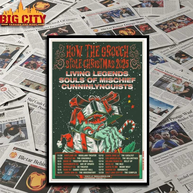 Awesome How The Grouch Stole Xmas Show 2025 Poster Shirts