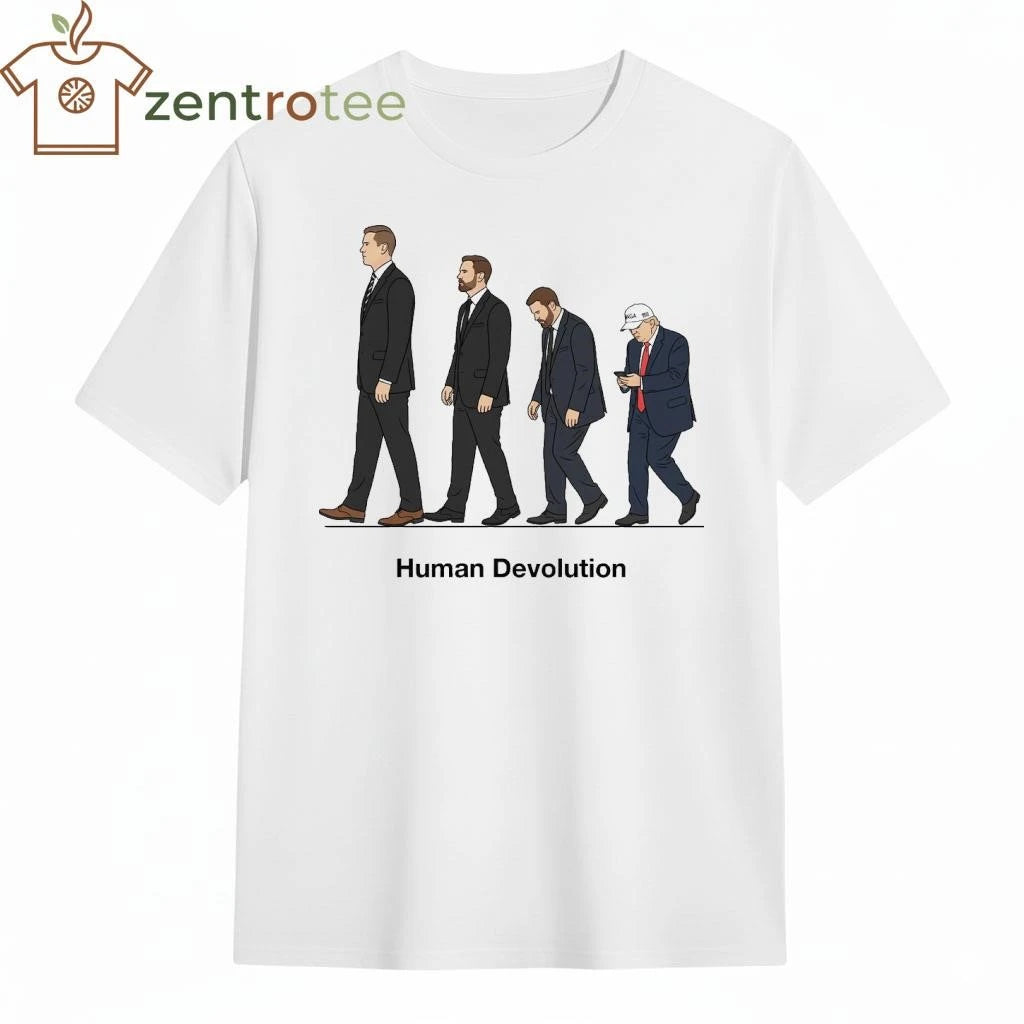 Awesome Human Devolution Trump tee