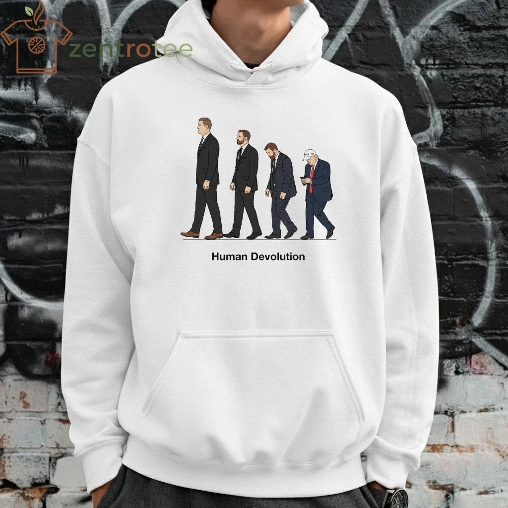 Awesome Human Devolution Trump tee