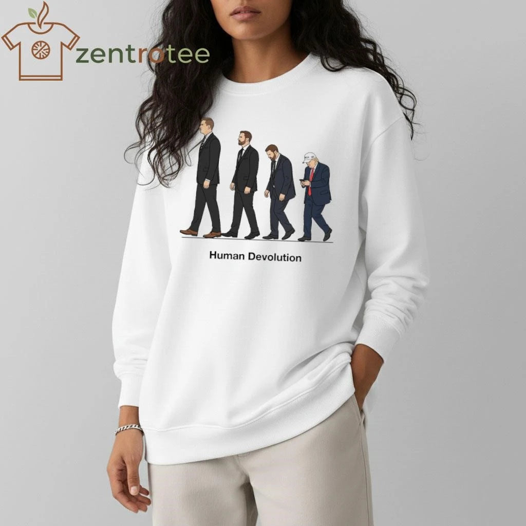 Awesome Human Devolution Trump tee
