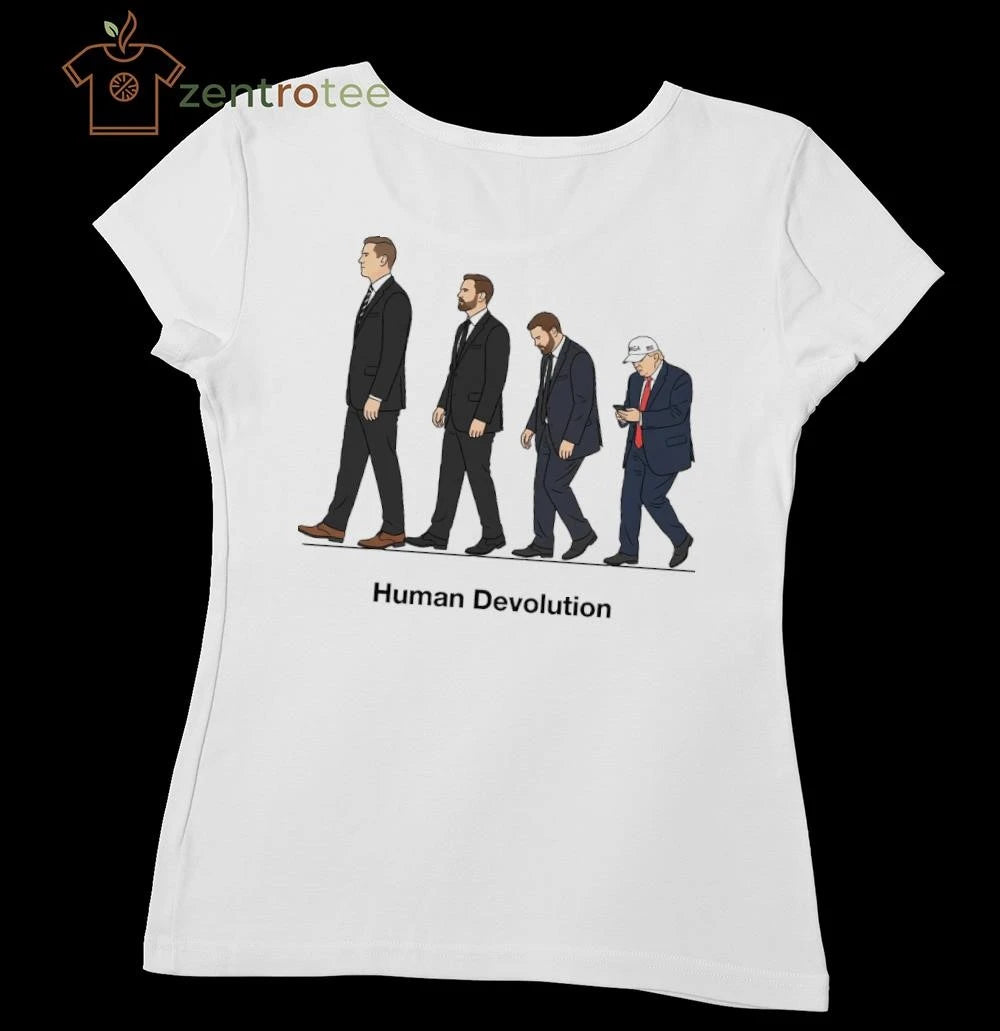 Awesome Human Devolution Trump tee