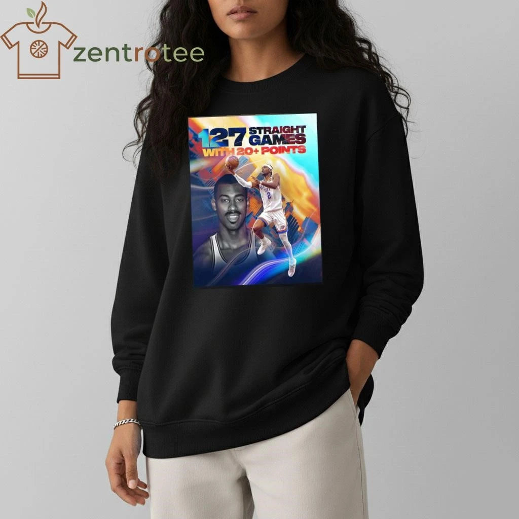 Awesome Shai Gilgeous Alexander Okc Thunder Passes Wilt For The Longest 20 Points Streak Of All Time tee