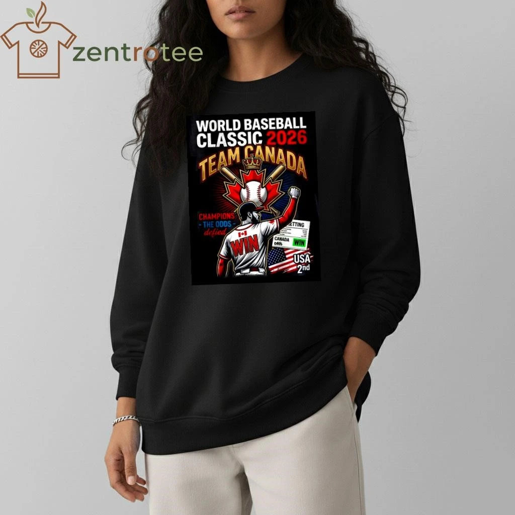 Awesome Streetwear World Baseball Classic 2026 T-Shirt – Team Canada vs USA Edition – Nkctees