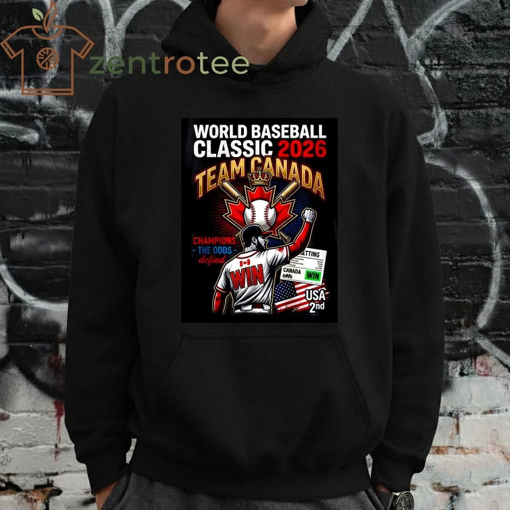 Awesome Streetwear World Baseball Classic 2026 T-Shirt – Team Canada vs USA Edition – Nkctees