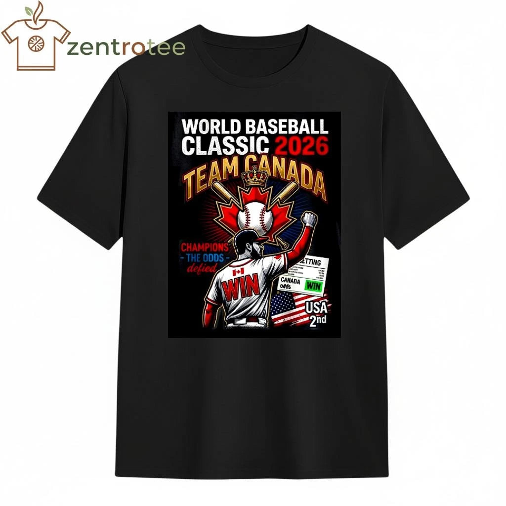 Awesome Streetwear World Baseball Classic 2026 T-Shirt – Team Canada vs USA Edition – Nkctees