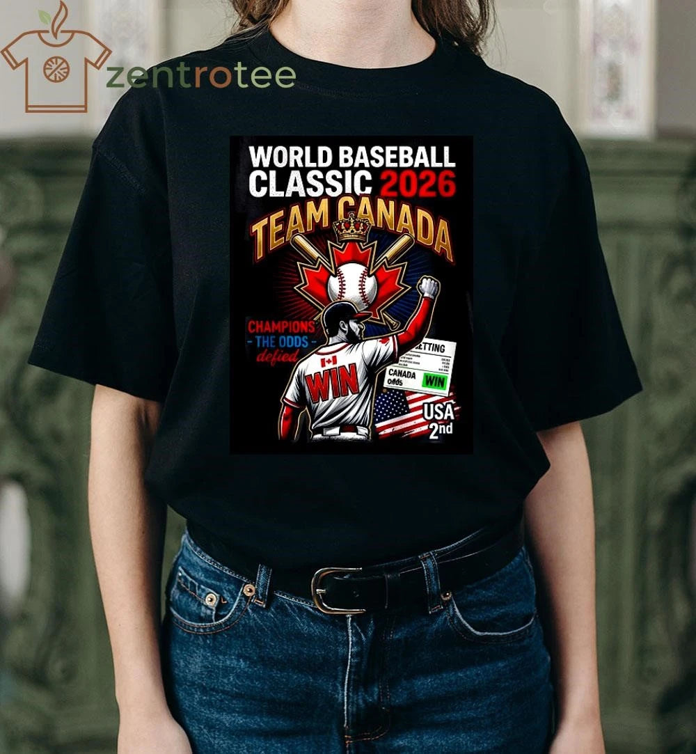 Awesome Streetwear World Baseball Classic 2026 T-Shirt – Team Canada vs USA Edition – Nkctees