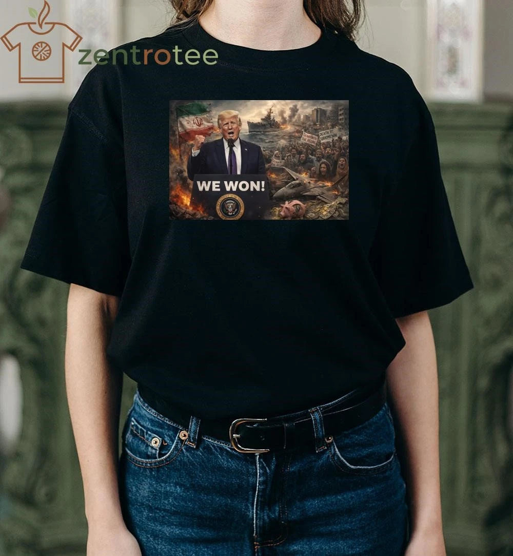 Awesome Trump declared we won, ignore war and protests tee